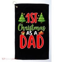 1st Christmas As A Dad Golf Towel thumb 0