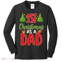 1st Christmas As A Dad Kids Long Sleeve Shirt thumb 0