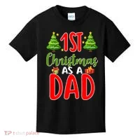 1st Christmas As A Dad Kids T-Shirt thumb 0