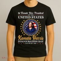 1st First Female Vice President of the United States Kamala Harris T-Shirt thumb 3