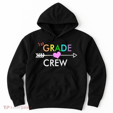 1st Grade Crew Arrow Heart Hoodie