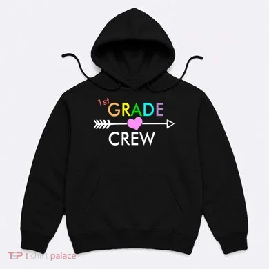 1st Grade Crew Arrow Heart Hoodie