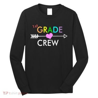 1st Grade Crew Arrow Heart Long Sleeve Shirt