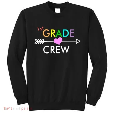 1st Grade Crew Arrow Heart Sweatshirt