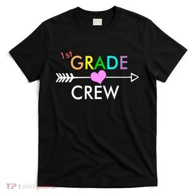 1st Grade Crew Arrow Heart T-Shirt