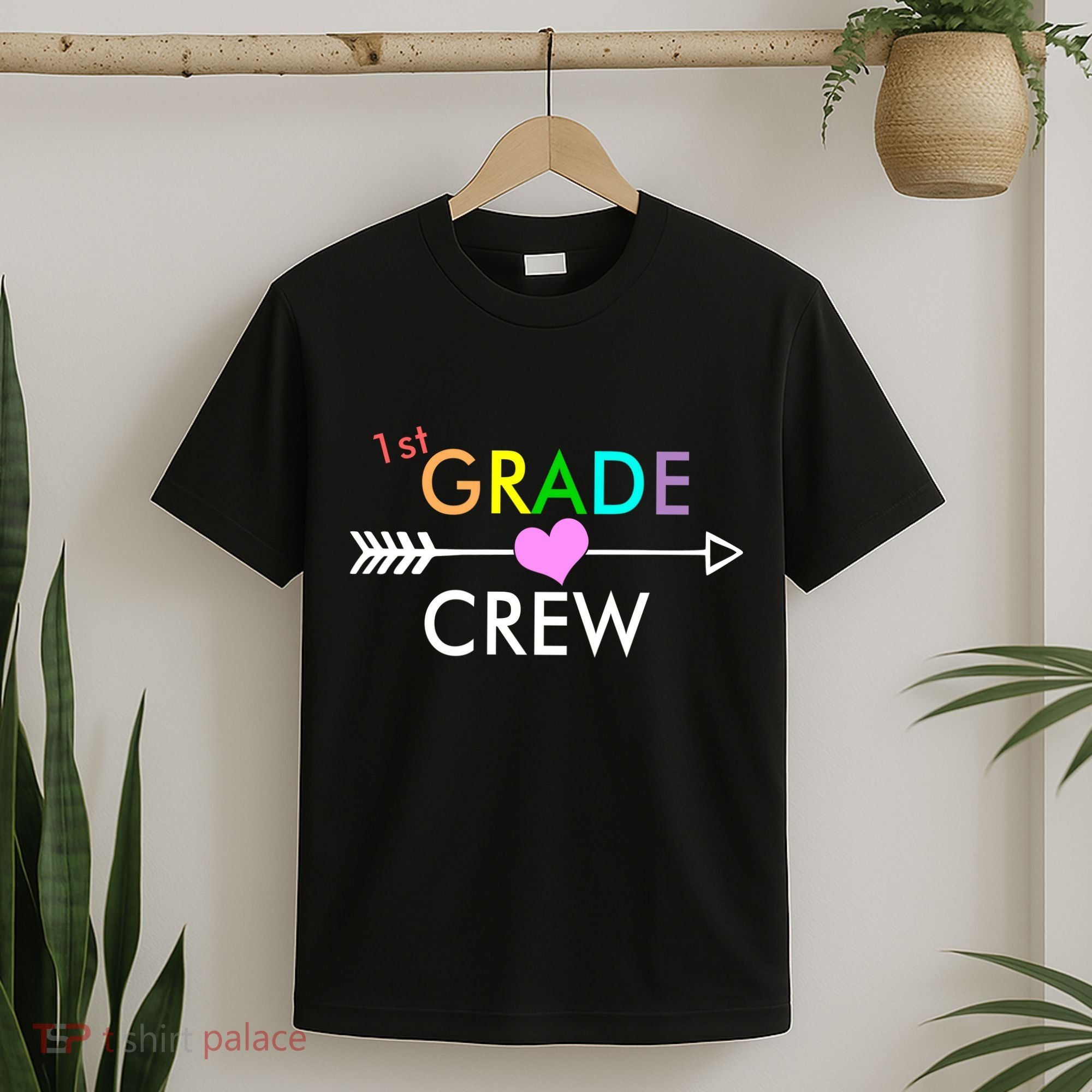 1st Grade Crew Arrow Heart T-Shirt