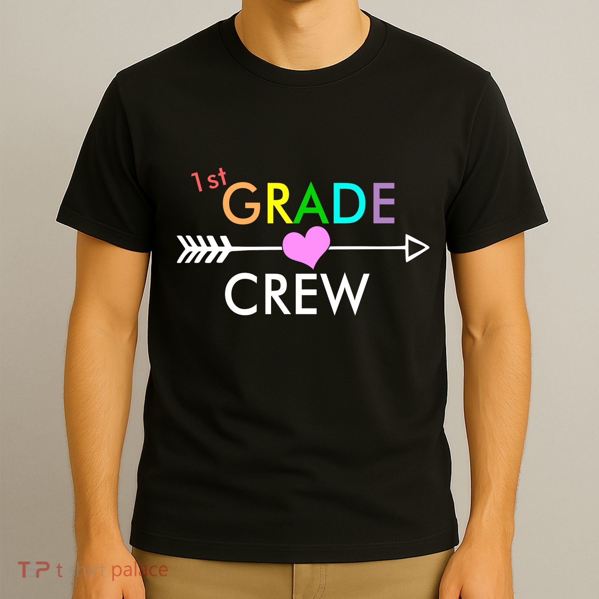1st Grade Crew Arrow Heart T-Shirt