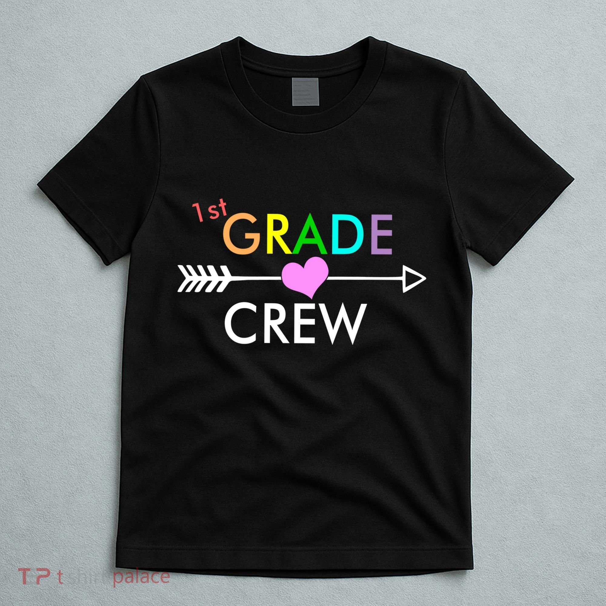 1st Grade Crew Arrow Heart T-Shirt