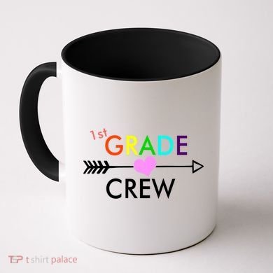 1st Grade Crew Arrow Heart Coffee Mug