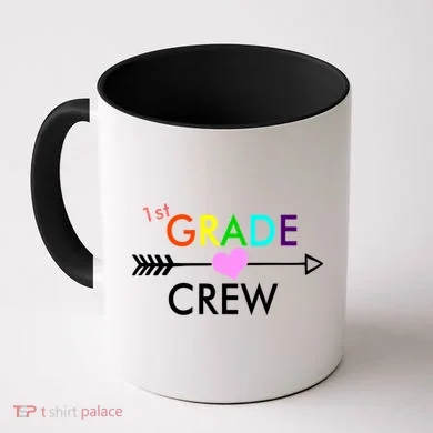 1st Grade Crew Arrow Heart Coffee Mug