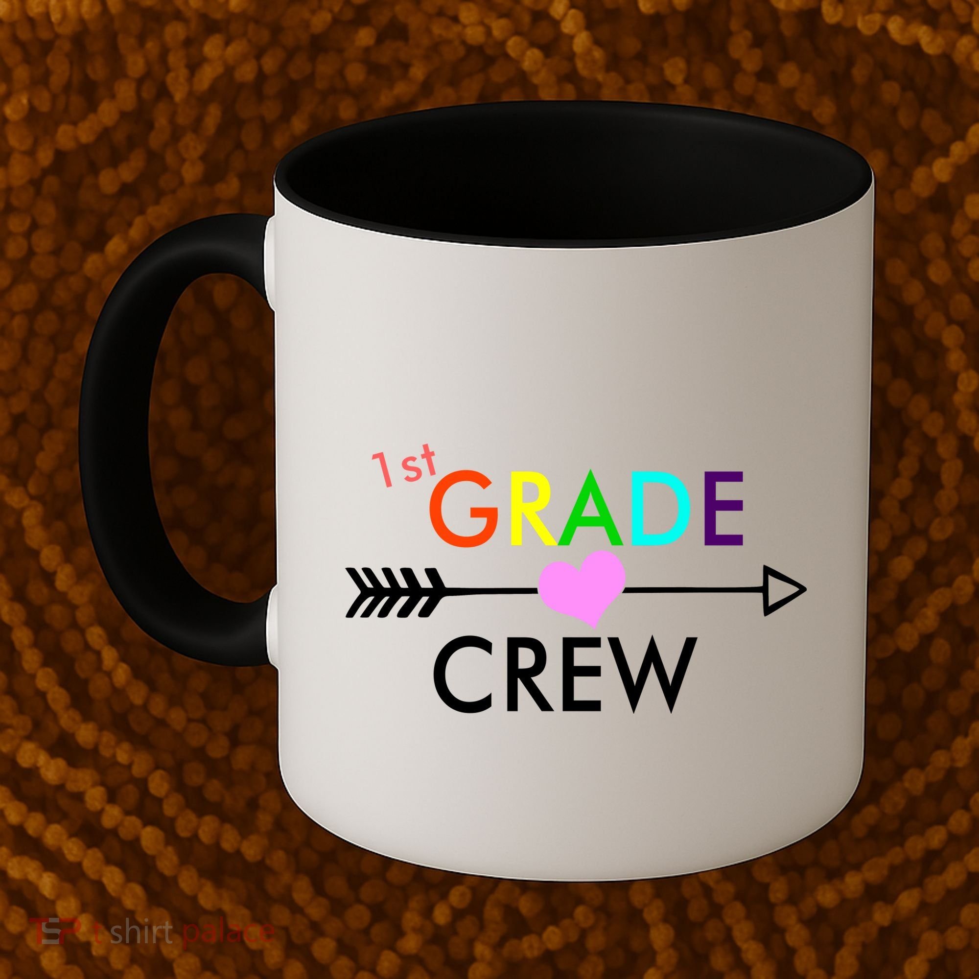 1st Grade Crew Arrow Heart Coffee Mug