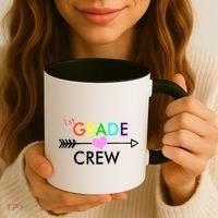 1st Grade Crew Arrow Heart Coffee Mug thumb 3