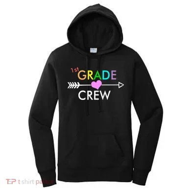 1st Grade Crew Arrow Heart Women's Hoodie
