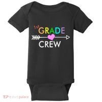 1st Grade Crew Arrow Heart Baby Bodysuit thumb 0