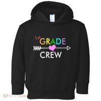 1st Grade Crew Arrow Heart Toddler Hoodie thumb 0