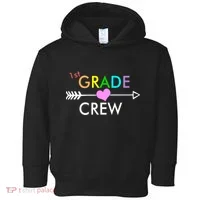 1st Grade Crew Arrow Heart Toddler Hoodie thumb 0