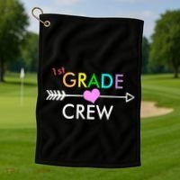 1st Grade Crew Arrow Heart Golf Towel thumb 1