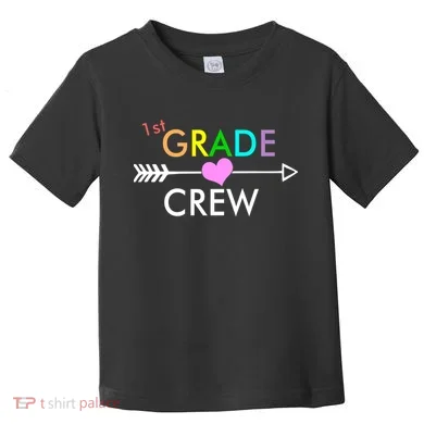 1st Grade Crew Arrow Heart Toddler T-Shirt