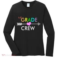 1st Grade Crew Arrow Heart Women's Long Sleeve Shirt thumb 0
