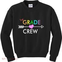 1st Grade Crew Arrow Heart Kids Sweatshirt thumb 0