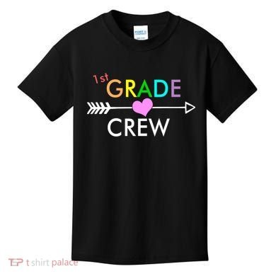 1st Grade Crew Arrow Heart Kids T-Shirt