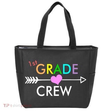 1st Grade Crew Arrow Heart Tote Bag
