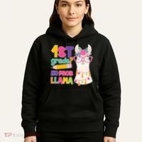 1st Grade? No Prob Llama Hoodie thumb 5