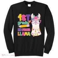 1st Grade? No Prob Llama Sweatshirt thumb 0