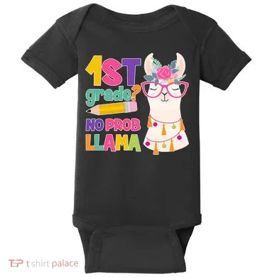 1st Grade? No Prob Llama Baby Bodysuit