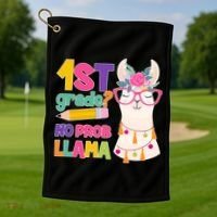 1st Grade? No Prob Llama Golf Towel thumb 1