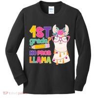 1st Grade? No Prob Llama Kids Long Sleeve Shirt thumb 0