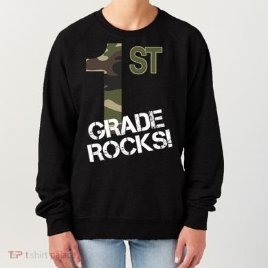 1st Grade Rocks Camo Women's Sweatshirt