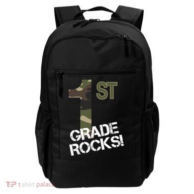 1st Grade Rocks Camo Backpack