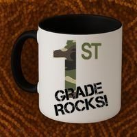 1st Grade Rocks Camo Coffee Mug thumb 2