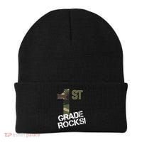 1st Grade Rocks Camo Beanie thumb 0