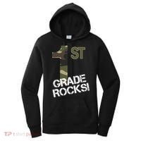 1st Grade Rocks Camo Women's Hoodie thumb 0