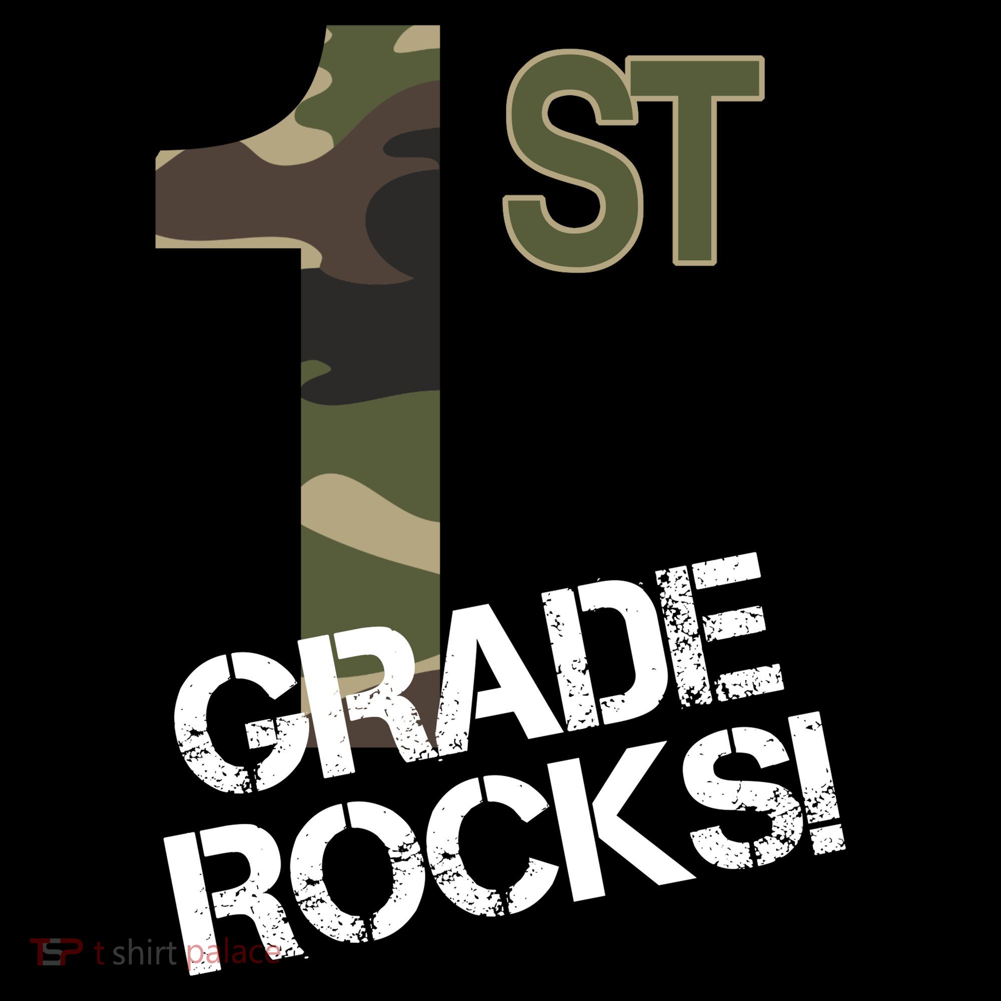 1st Grade Rocks Camo Women's Hoodie