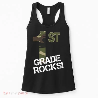 1st Grade Rocks Camo Women's Tank Top