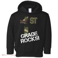 1st Grade Rocks Camo Toddler Hoodie thumb 0