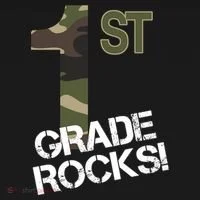 1st Grade Rocks Camo Toddler Hoodie thumb 2
