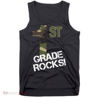 1st Grade Rocks Camo Tank Top