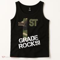1st Grade Rocks Camo Tank Top thumb 2