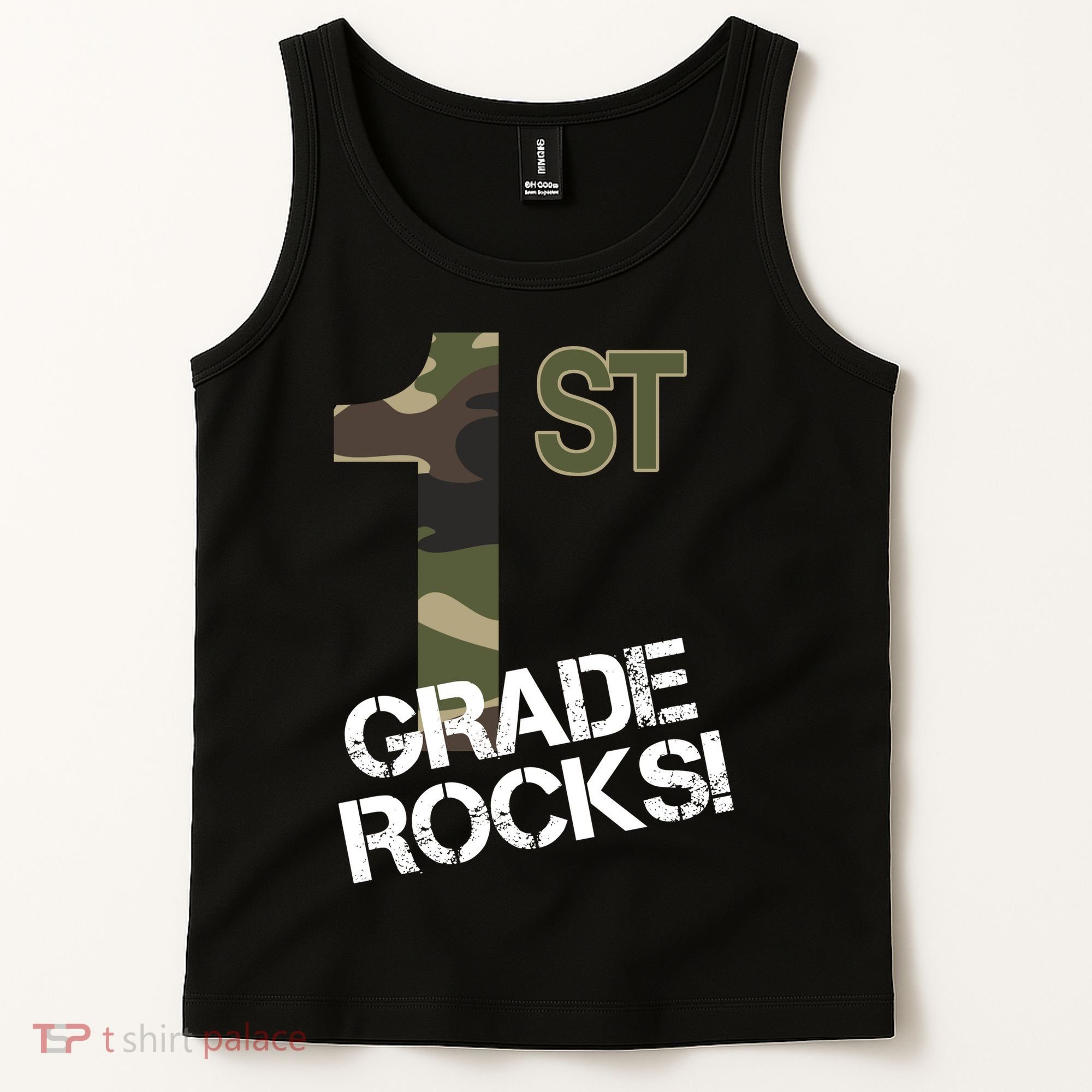 1st Grade Rocks Camo Tank Top