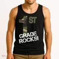 1st Grade Rocks Camo Tank Top thumb 3