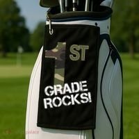 1st Grade Rocks Camo Golf Towel thumb 2