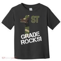 1st Grade Rocks Camo Toddler T-Shirt thumb 0