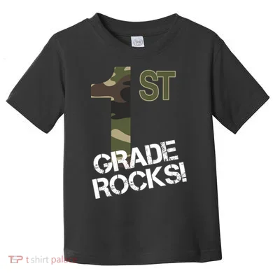1st Grade Rocks Camo Toddler T-Shirt