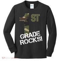 1st Grade Rocks Camo Kids Long Sleeve Shirt thumb 0