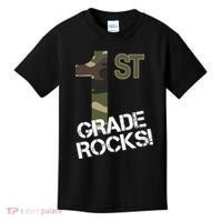 1st Grade Rocks Camo Kids T-Shirt thumb 0