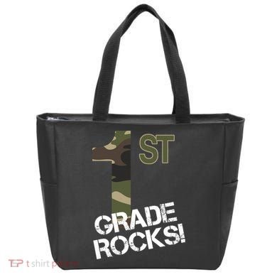 1st Grade Rocks Camo Tote Bag